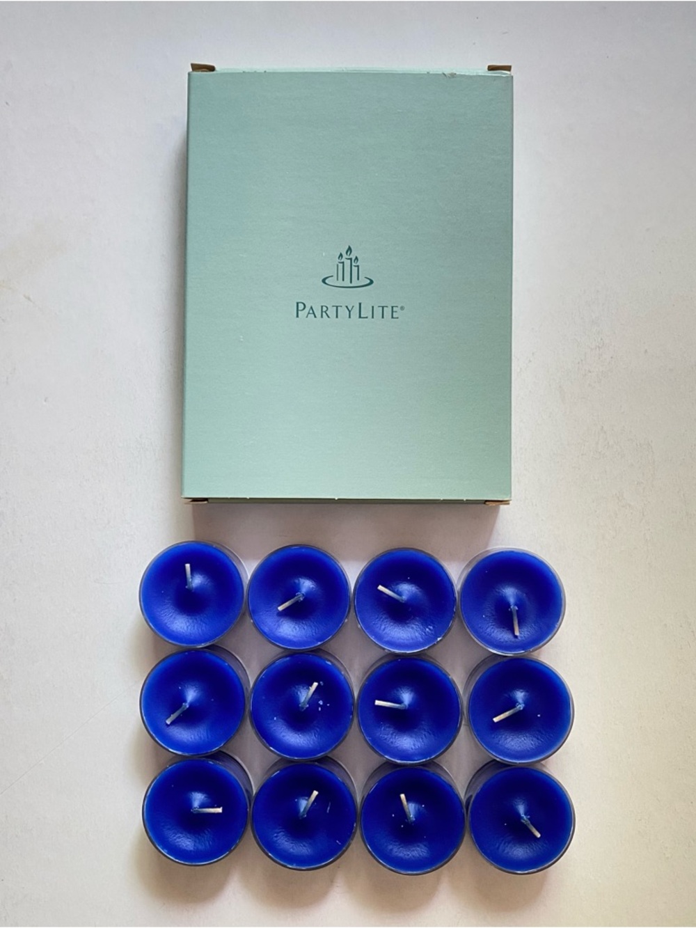 PartyLite Ocean Mist Tealight Candles - Set of 12 - New in Box